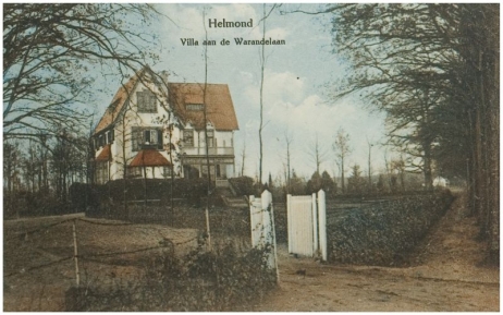 Villa Eikenhorst in Helmond rond 1920. Fotograaf onbekend.