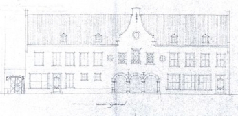 Architect Hugo de Vries uit Helmond tekende in januari 1946 een nostalgisch ogend pand voor Piet de Wit.