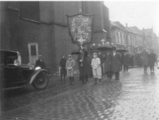 De uitvaart van Hendrikus Rooijakkers op 26 februari 1934.